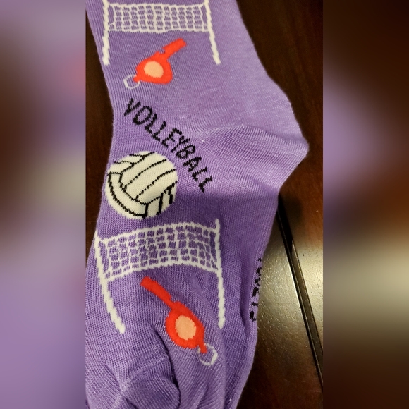Women's Volleyball Socks, size Large, never worn, purple, long - Picture 4 of 4